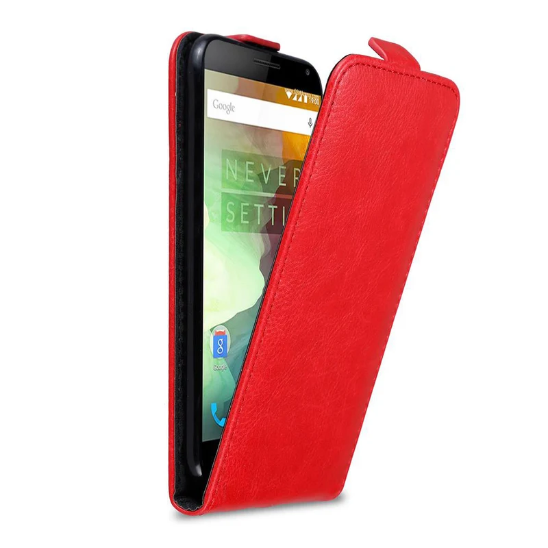 Cadorabo Hülle kompatibel mit OnePlus 2 Schutzhülle im Flip Design mit Magnetverschluss