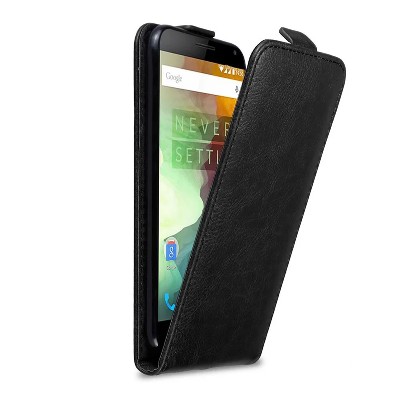 Cadorabo Hülle kompatibel mit OnePlus 2 Schutzhülle im Flip Design mit Magnetverschluss