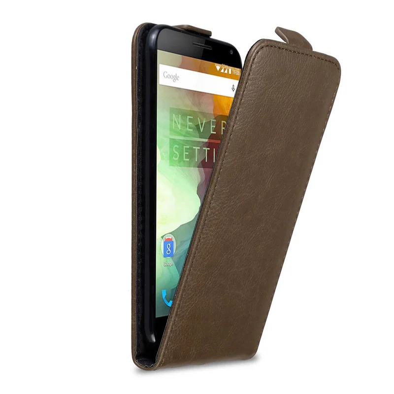 Cadorabo Hülle kompatibel mit OnePlus 2 Schutzhülle im Flip Design mit Magnetverschluss