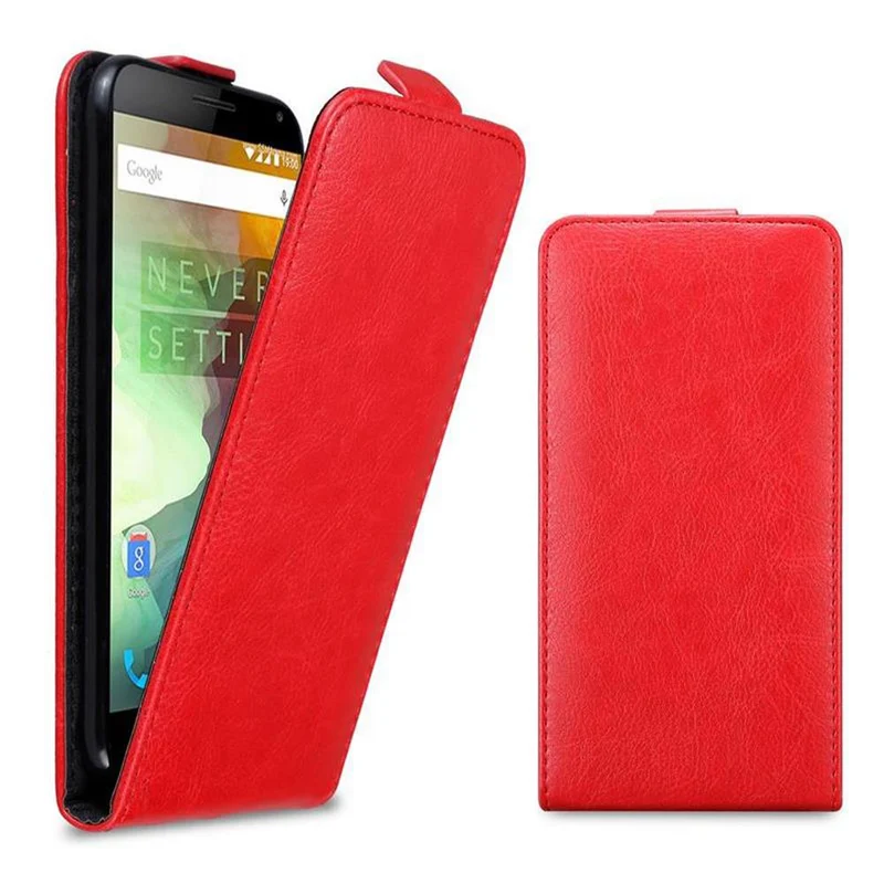 Cadorabo Hülle kompatibel mit OnePlus 2 Schutzhülle im Flip Design mit Magnetverschluss