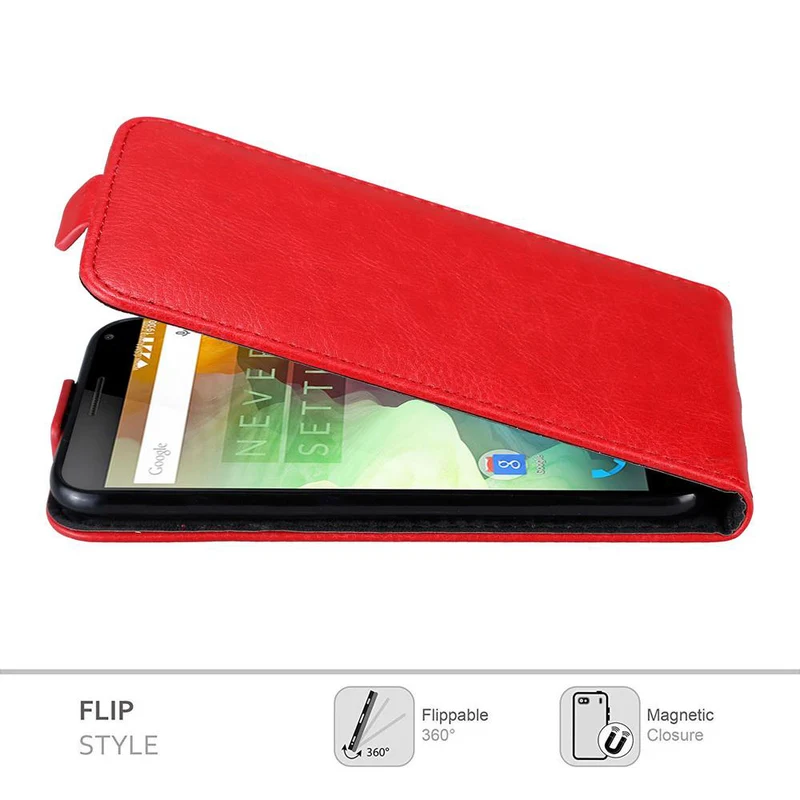 Cadorabo Hülle kompatibel mit OnePlus 2 Schutzhülle im Flip Design mit Magnetverschluss