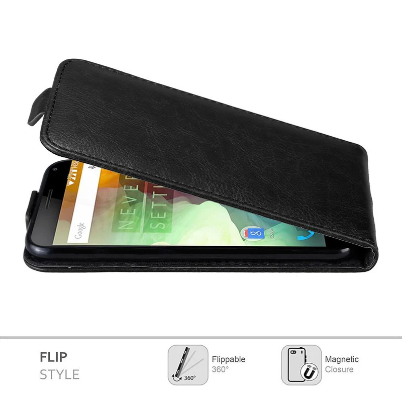Cadorabo Hülle kompatibel mit OnePlus 2 Schutzhülle im Flip Design mit Magnetverschluss