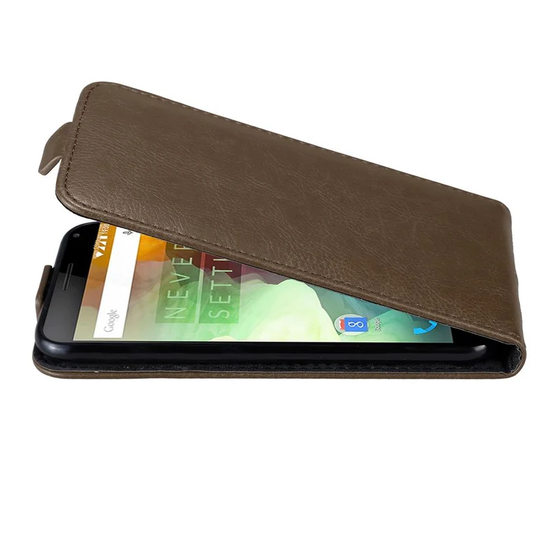 Cadorabo Hülle kompatibel mit OnePlus 2 Schutzhülle im Flip Design mit Magnetverschluss