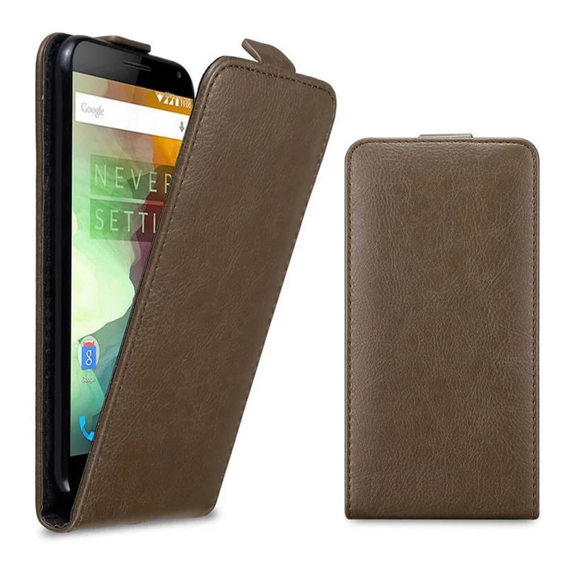 Cadorabo Hülle kompatibel mit OnePlus 2 Schutzhülle im Flip Design mit Magnetverschluss