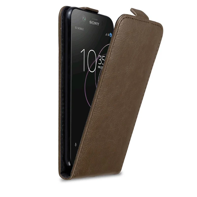 Cadorabo Hülle kompatibel mit Sony Xperia XZ1 Schutzhülle im Flip Design mit Magnetverschluss