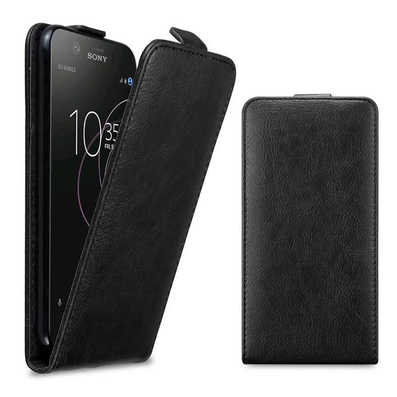 Cadorabo Hülle kompatibel mit Sony Xperia XZ1 Schutzhülle im Flip Design mit Magnetverschluss