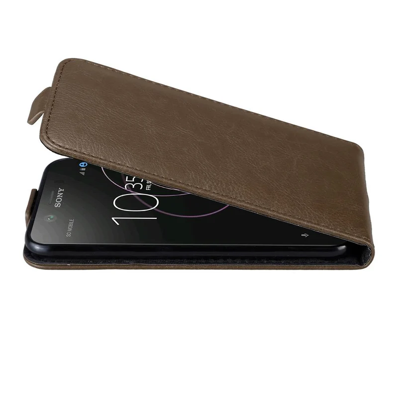 Cadorabo Hülle kompatibel mit Sony Xperia XZ1 Schutzhülle im Flip Design mit Magnetverschluss