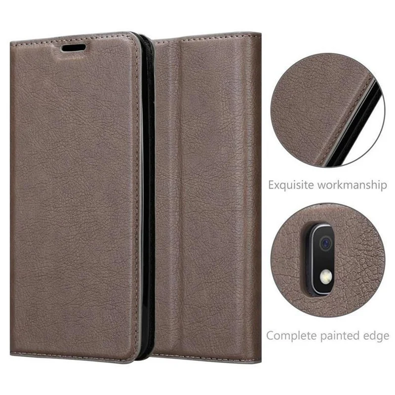 Cadorabo Hülle kompatibel mit Samsung Galaxy A10 / M10 Schutzhülle mit Magnetverschluss, Standfunktion und Kartenfach