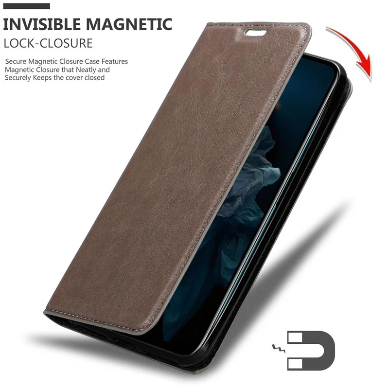 Cadorabo Hülle kompatibel mit Honor 20 PRO Schutzhülle mit Magnetverschluss, Standfunktion und Kartenfach
