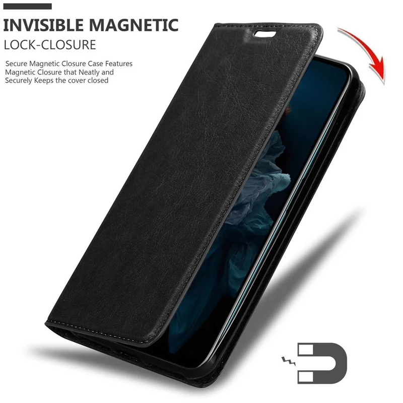 Cadorabo Hülle kompatibel mit Honor 20 PRO Schutzhülle mit Magnetverschluss, Standfunktion und Kartenfach