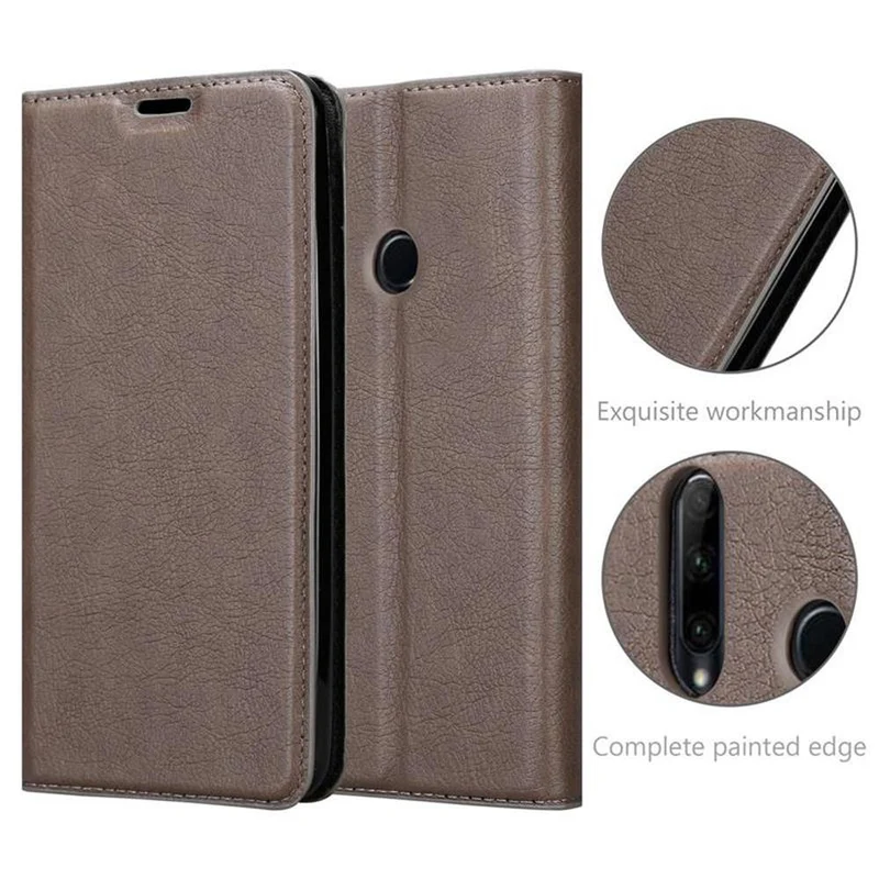 Cadorabo Hülle kompatibel mit Honor 10i / 20i / 20 LITE / Huawei Enjoy 9S Schutzhülle mit Magnetverschluss, Standfunktion und Kartenfach
