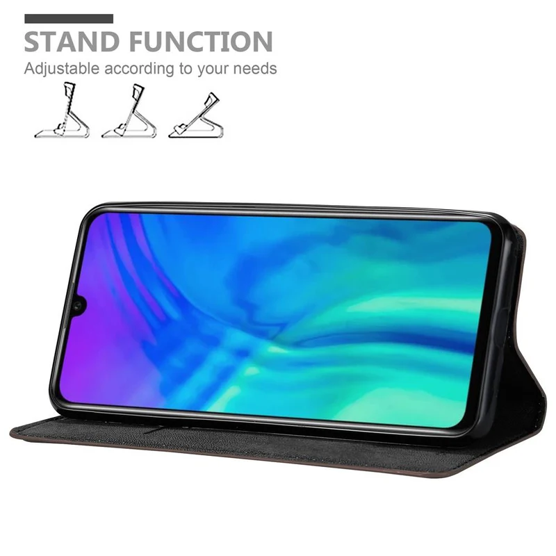 Cadorabo Hülle kompatibel mit Honor 10i / 20i / 20 LITE / Huawei Enjoy 9S Schutzhülle mit Magnetverschluss, Standfunktion und Kartenfach