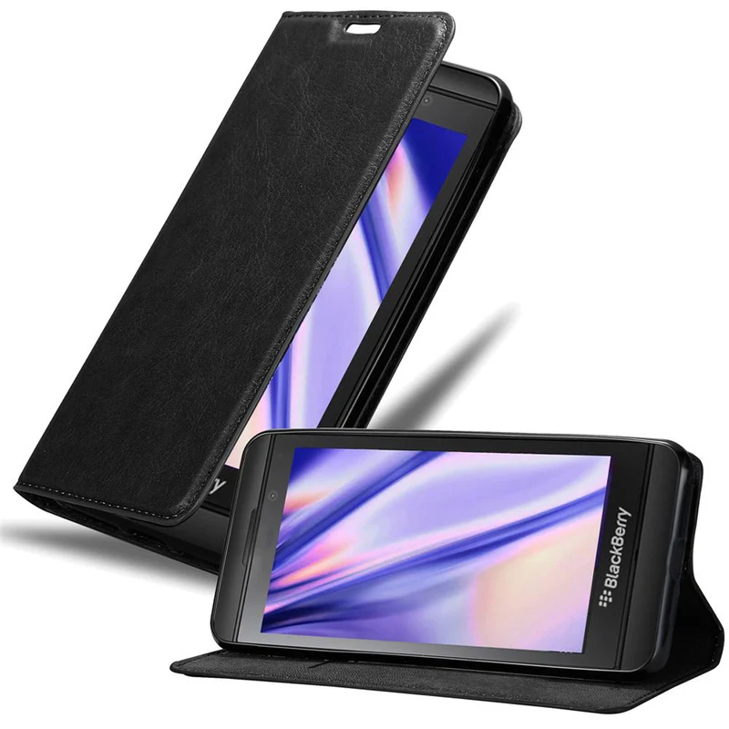 Cadorabo Hülle kompatibel mit Blackberry Z10 Schutzhülle mit Magnetverschluss, Standfunktion und Kartenfach