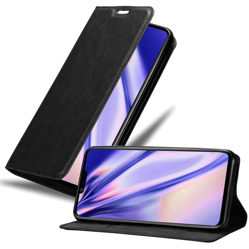 Cadorabo Hülle kompatibel mit LG G8S Schutzhülle mit Magnetverschluss, Standfunktion und Kartenfach