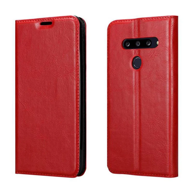 Cadorabo Hülle kompatibel mit LG G8S Schutzhülle mit Magnetverschluss, Standfunktion und Kartenfach