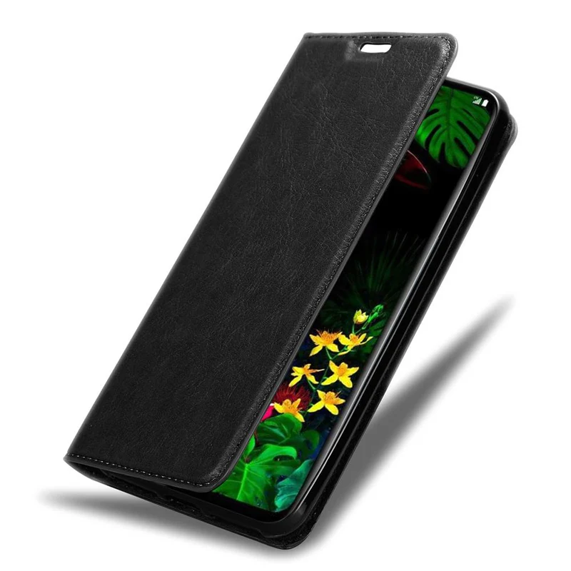 Cadorabo Hülle kompatibel mit LG G8S Schutzhülle mit Magnetverschluss, Standfunktion und Kartenfach