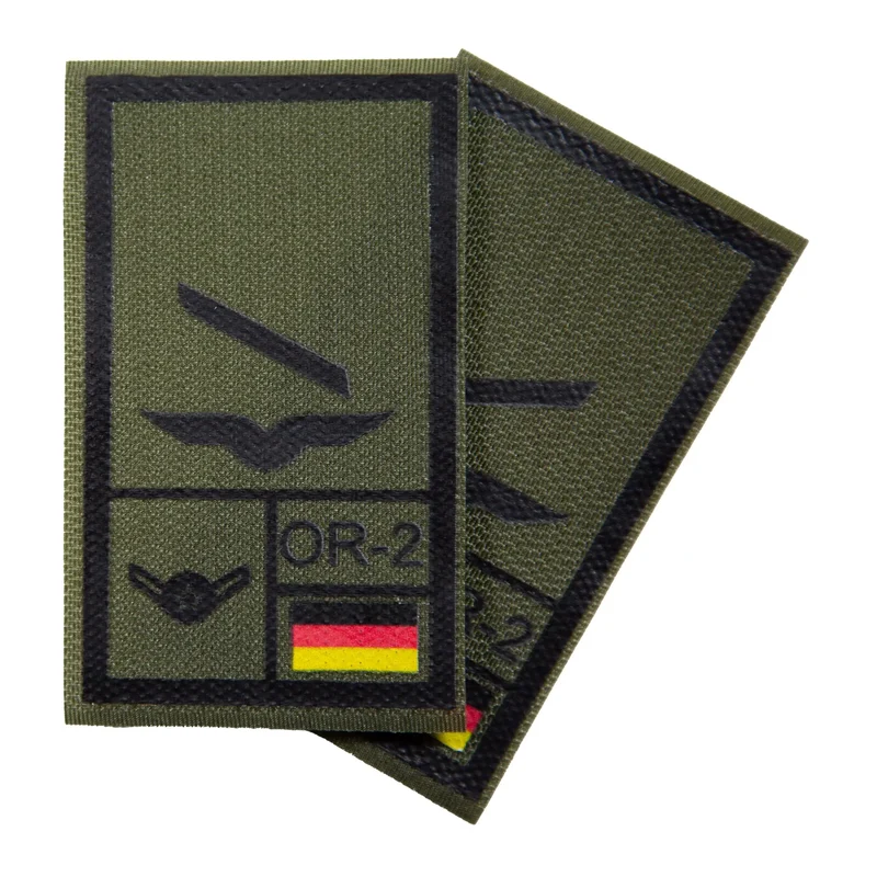 BW Rangabzeichen International bedruckt Luftwaffe Klett für KBS SK