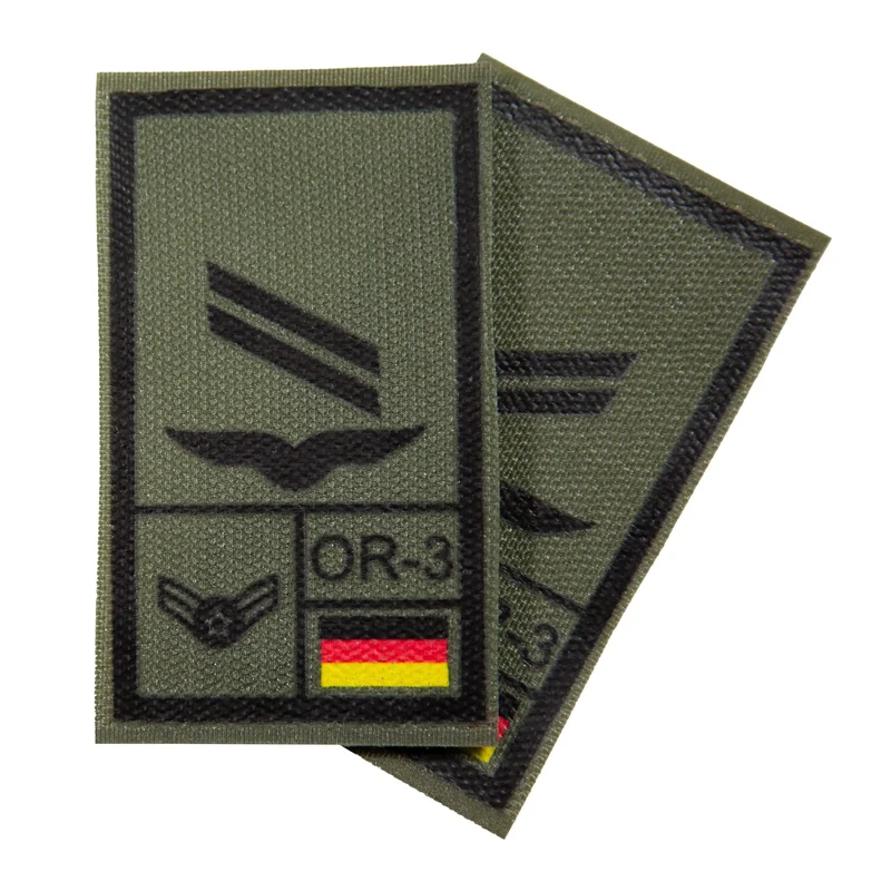 BW Rangabzeichen International bedruckt Luftwaffe Klett für KBS SK