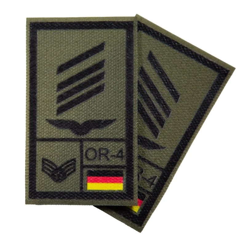 BW Rangabzeichen International bedruckt Luftwaffe Klett für KBS SK