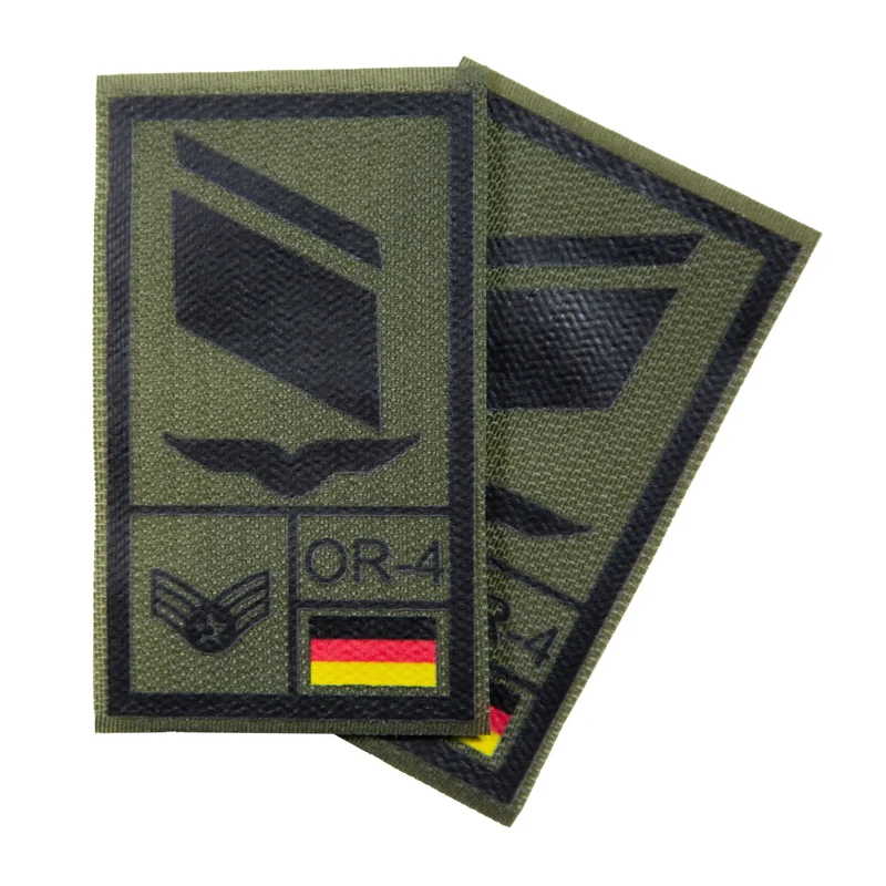 BW Rangabzeichen International bedruckt Luftwaffe Klett für KBS SK