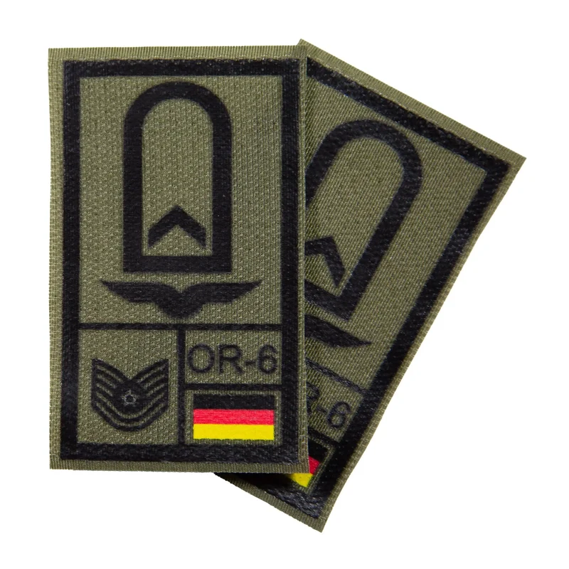 BW Rangabzeichen International bedruckt Luftwaffe Klett für KBS SK