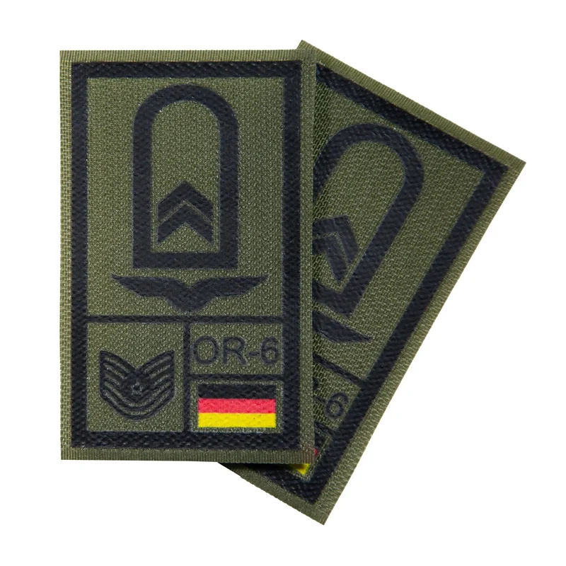 BW Rangabzeichen International bedruckt Luftwaffe Klett für KBS SK