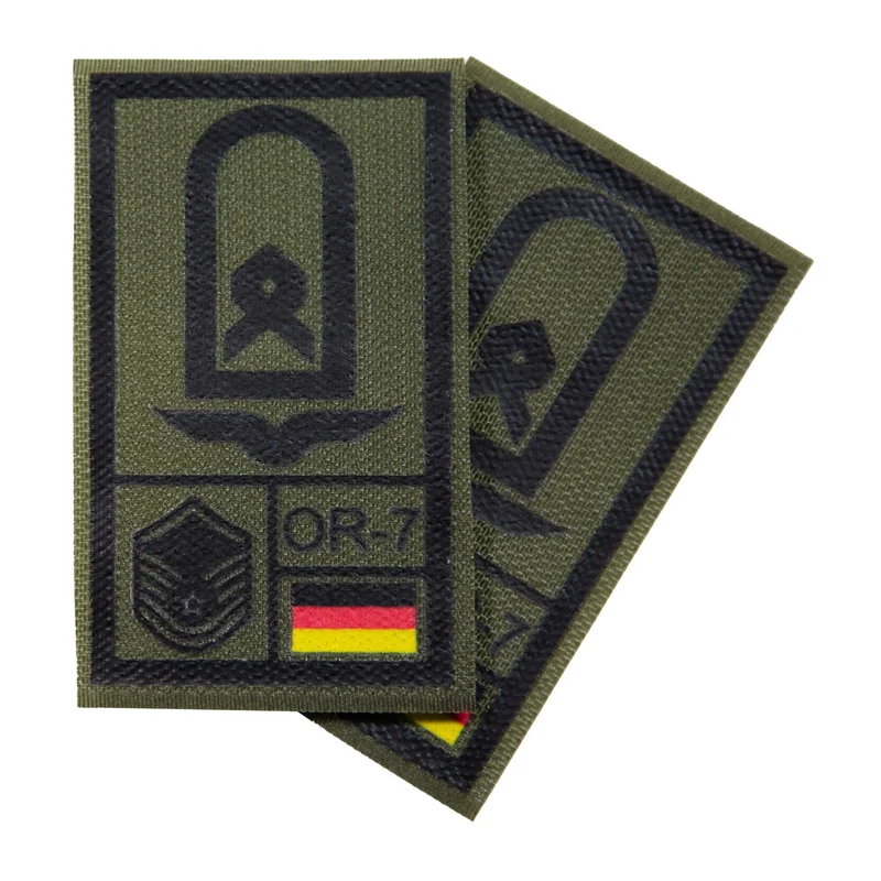 BW Rangabzeichen International bedruckt Luftwaffe Klett für KBS SK