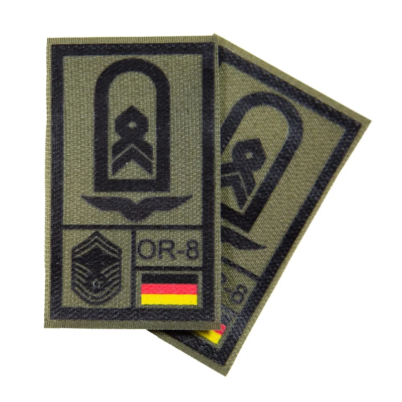 BW Rangabzeichen International bedruckt Luftwaffe Klett für KBS SK