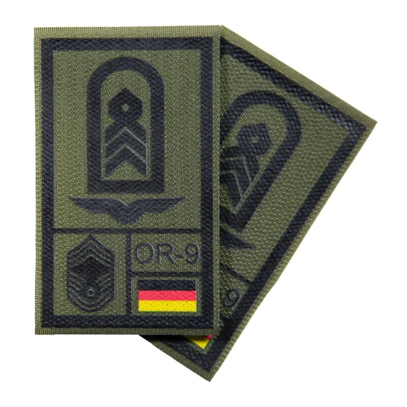BW Rangabzeichen International bedruckt Luftwaffe Klett für KBS SK