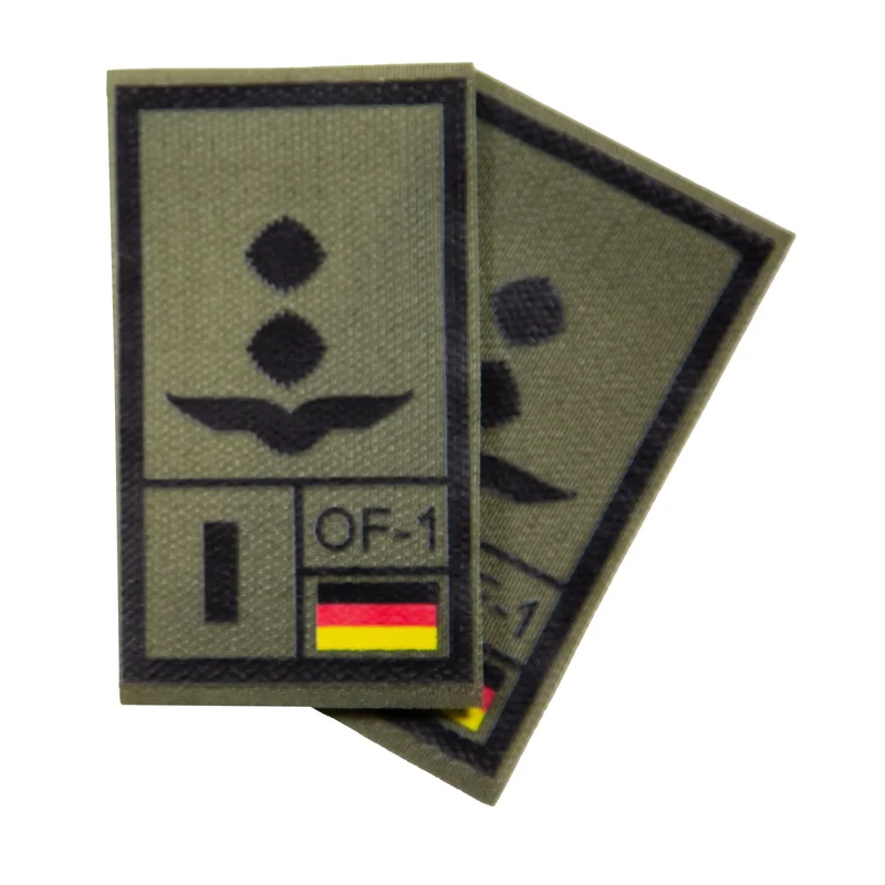 BW Rangabzeichen International bedruckt Luftwaffe Klett für KBS SK