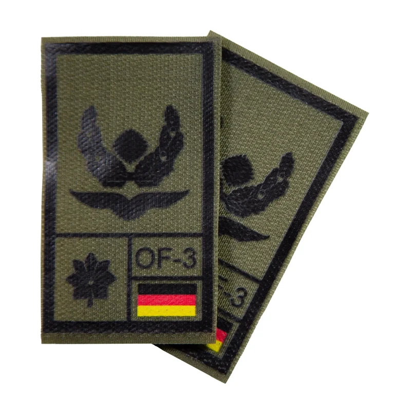 BW Rangabzeichen International bedruckt Luftwaffe Klett für KBS SK