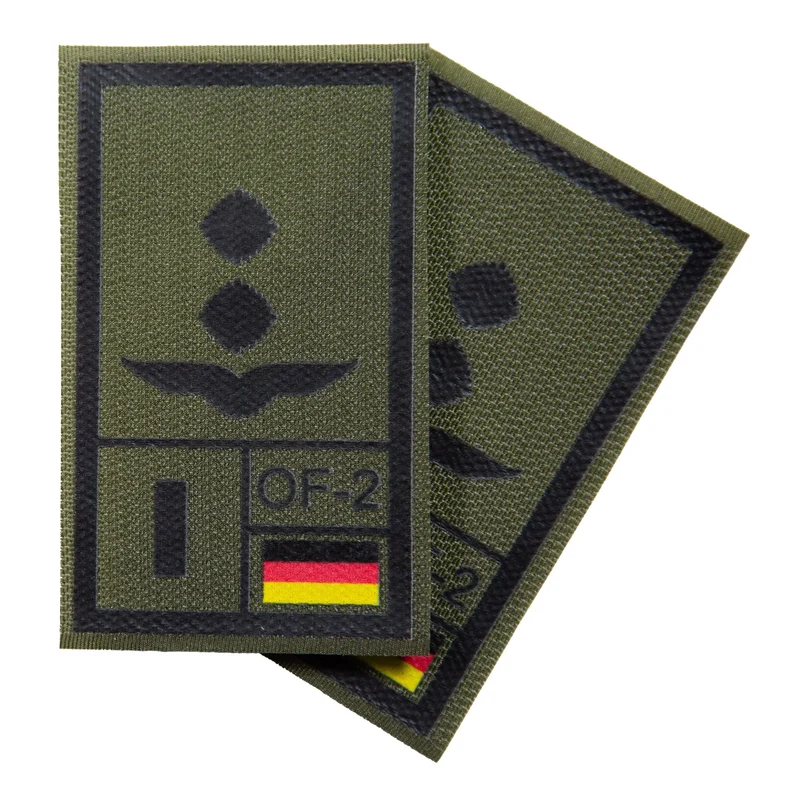 BW Rangabzeichen International bedruckt Luftwaffe Klett für KBS SK