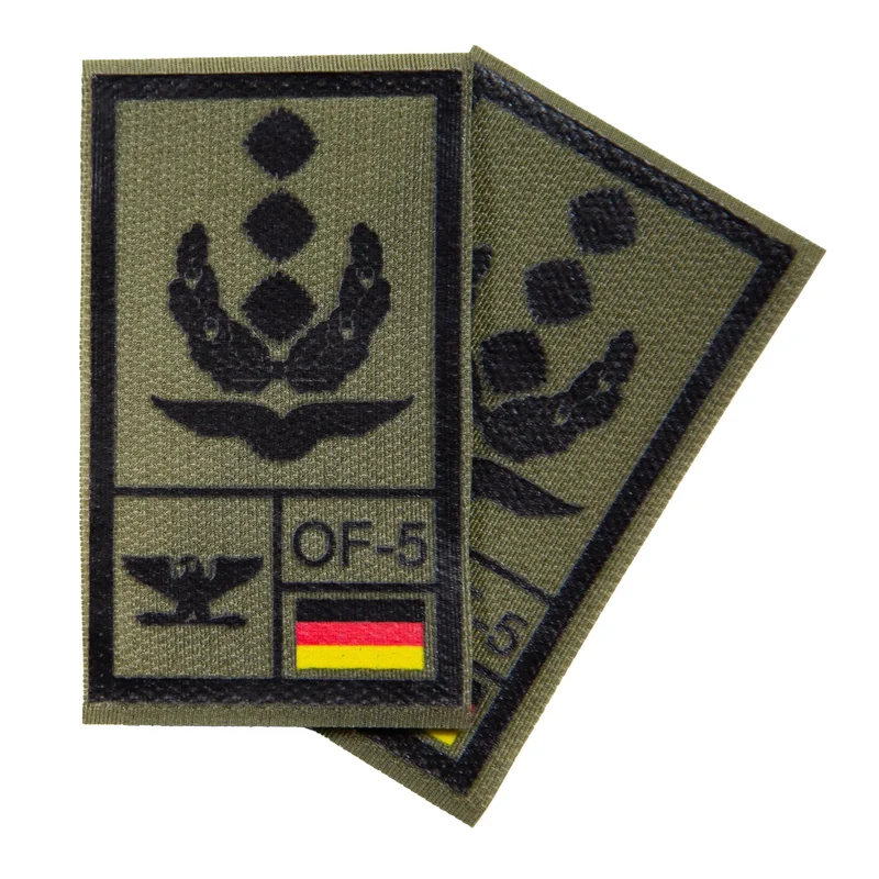 BW Rangabzeichen International bedruckt Luftwaffe Klett für KBS SK