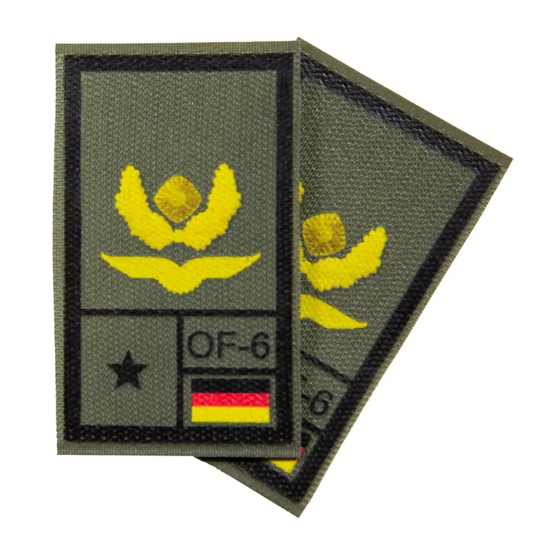 BW Rangabzeichen International bedruckt Luftwaffe Klett für KBS SK