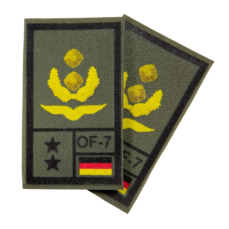 BW Rangabzeichen International bedruckt Luftwaffe Klett für KBS SK