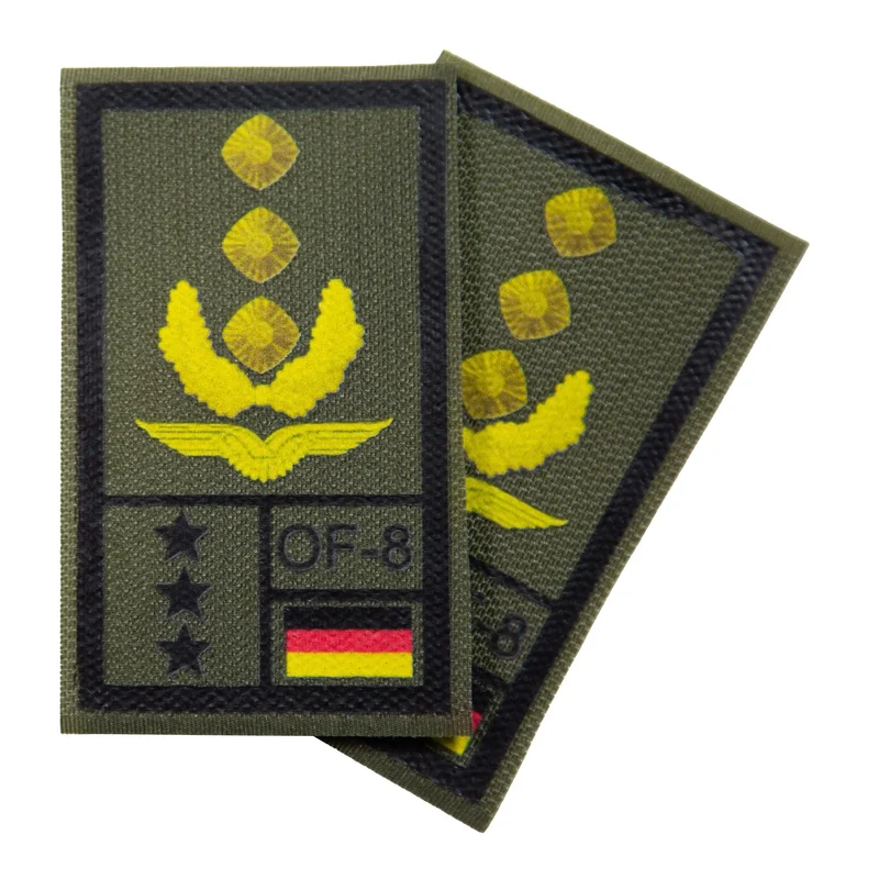BW Rangabzeichen International bedruckt Luftwaffe Klett für KBS SK