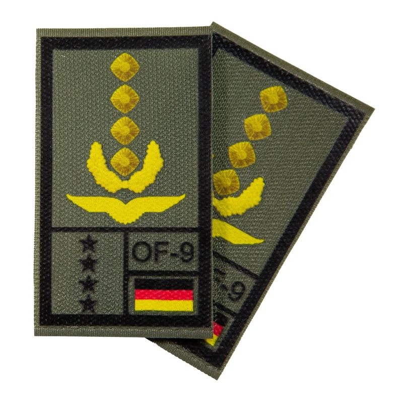 BW Rangabzeichen International bedruckt Luftwaffe Klett für KBS SK