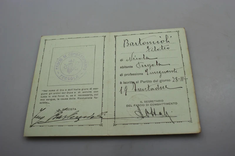 PNF Jahr XIII° EF-Mitgliedskarte
