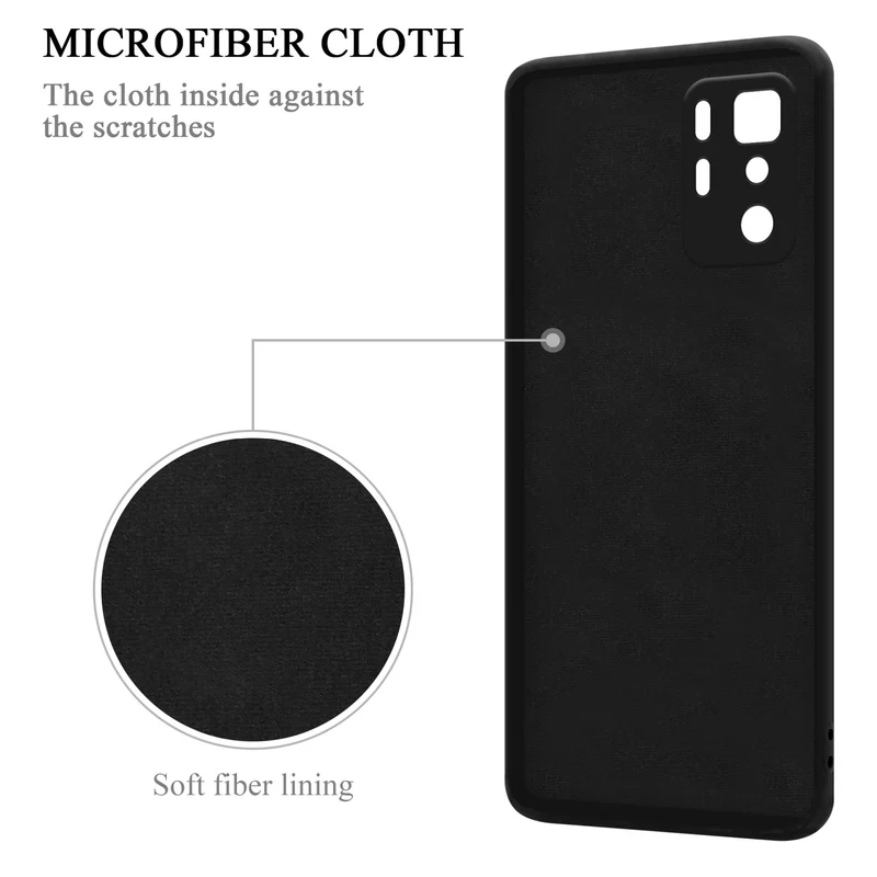 Cadorabo Hülle kompatibel mit Xiaomi POCO X3 GT Schutzhülle aus flexiblem TPU Silikon mit Ring