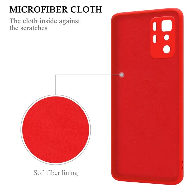 Cadorabo Hülle kompatibel mit Xiaomi POCO X3 GT Schutzhülle aus flexiblem TPU Silikon mit Ring