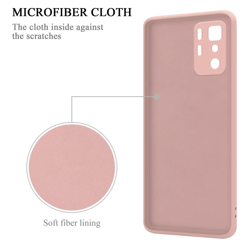 Cadorabo Hülle kompatibel mit Xiaomi POCO X3 GT Schutzhülle aus flexiblem TPU Silikon mit Ring