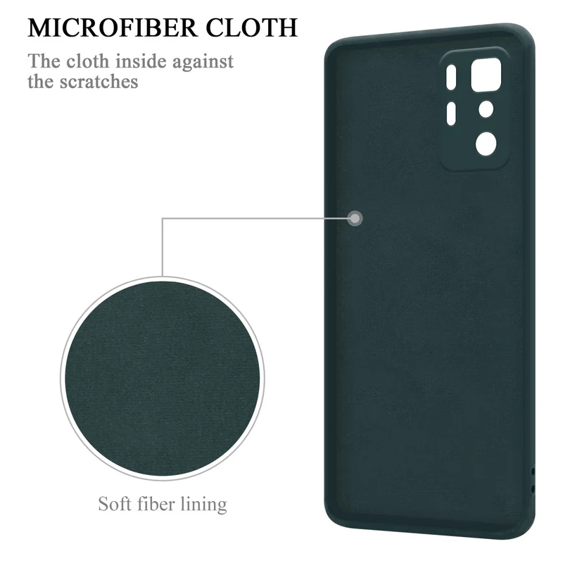 Cadorabo Hülle kompatibel mit Xiaomi POCO X3 GT Schutzhülle aus flexiblem TPU Silikon mit Ring