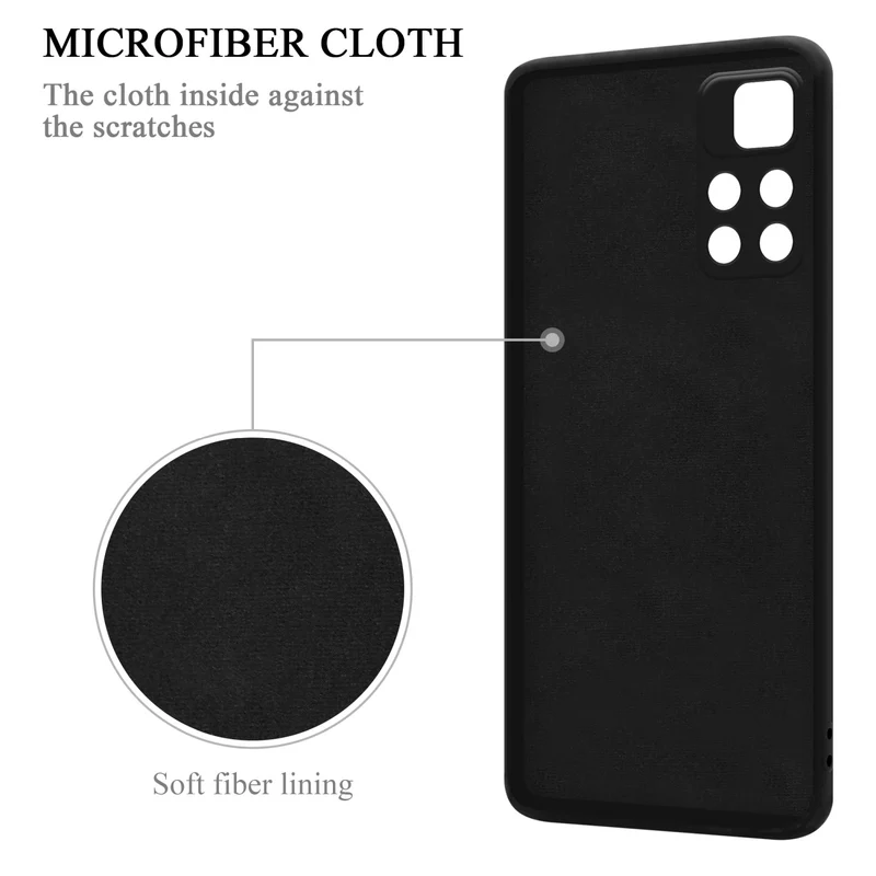 Cadorabo Hülle kompatibel mit Xiaomi POCO M4 PRO 5G Schutzhülle aus flexiblem TPU Silikon mit Ring