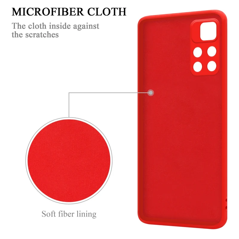 Cadorabo Hülle kompatibel mit Xiaomi POCO M4 PRO 5G Schutzhülle aus flexiblem TPU Silikon mit Ring