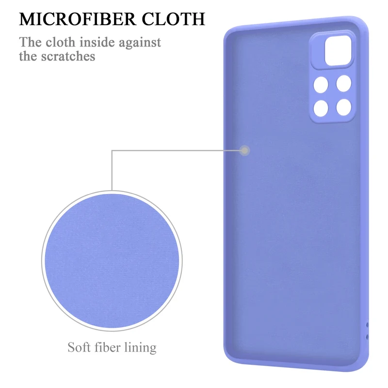 Cadorabo Hülle kompatibel mit Xiaomi POCO M4 PRO 5G Schutzhülle aus flexiblem TPU Silikon mit Ring