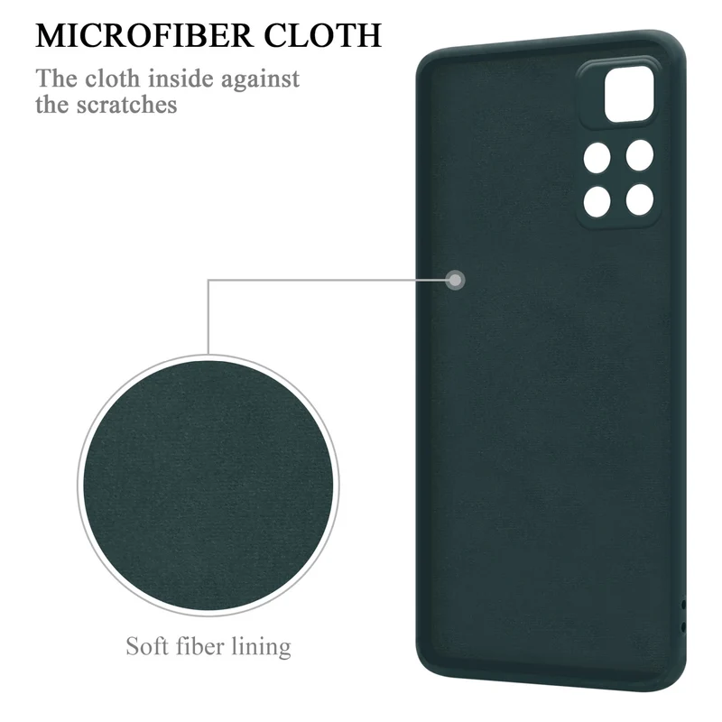 Cadorabo Hülle kompatibel mit Xiaomi POCO M4 PRO 5G Schutzhülle aus flexiblem TPU Silikon mit Ring