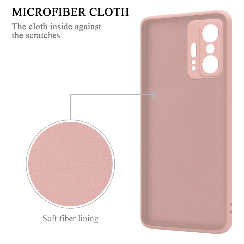 Cadorabo Hülle kompatibel mit Xiaomi 11T / 11T PRO Schutzhülle aus flexiblem TPU Silikon mit Ring