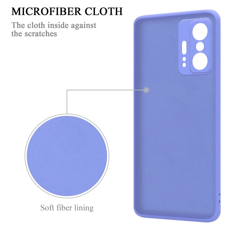 Cadorabo Hülle kompatibel mit Xiaomi 11T / 11T PRO Schutzhülle aus flexiblem TPU Silikon mit Ring