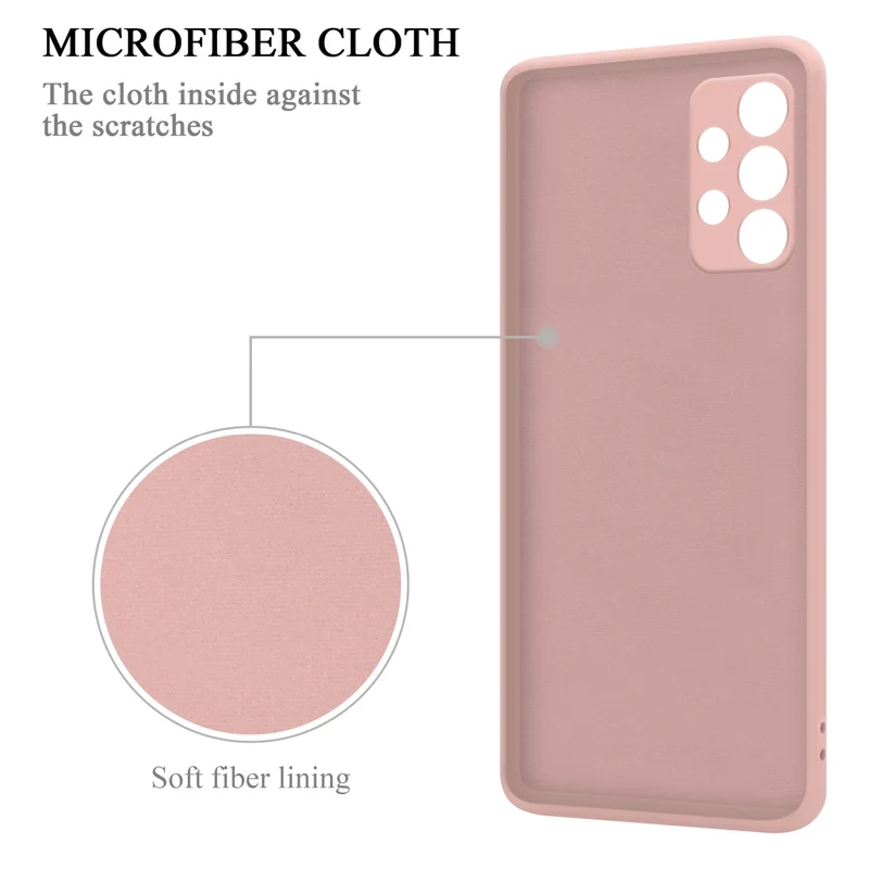 Cadorabo Hülle kompatibel mit Samsung Galaxy A23 4G Schutzhülle aus flexiblem TPU Silikon mit Ring