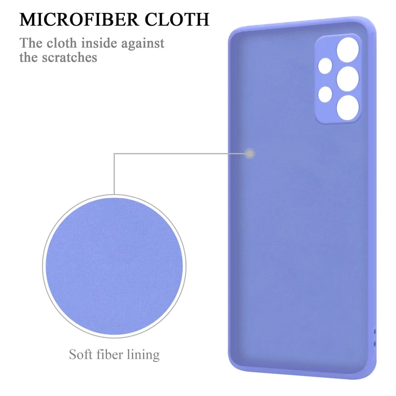Cadorabo Hülle kompatibel mit Samsung Galaxy A23 4G Schutzhülle aus flexiblem TPU Silikon mit Ring